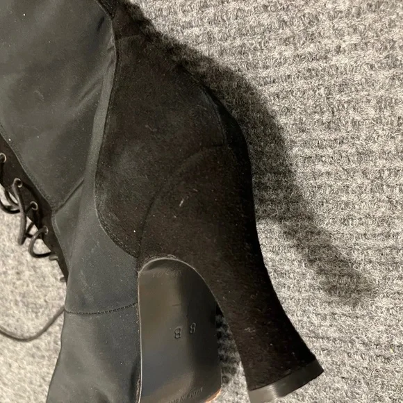 Vtg CHARLES DAVID By Nathalie M Lace Up Victorian Boots Sz 8 - Picture 8 of 13